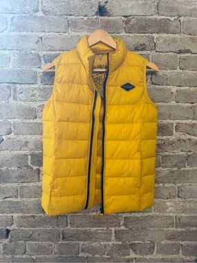 Joules Kids Mustard Quilted Puffer Vest